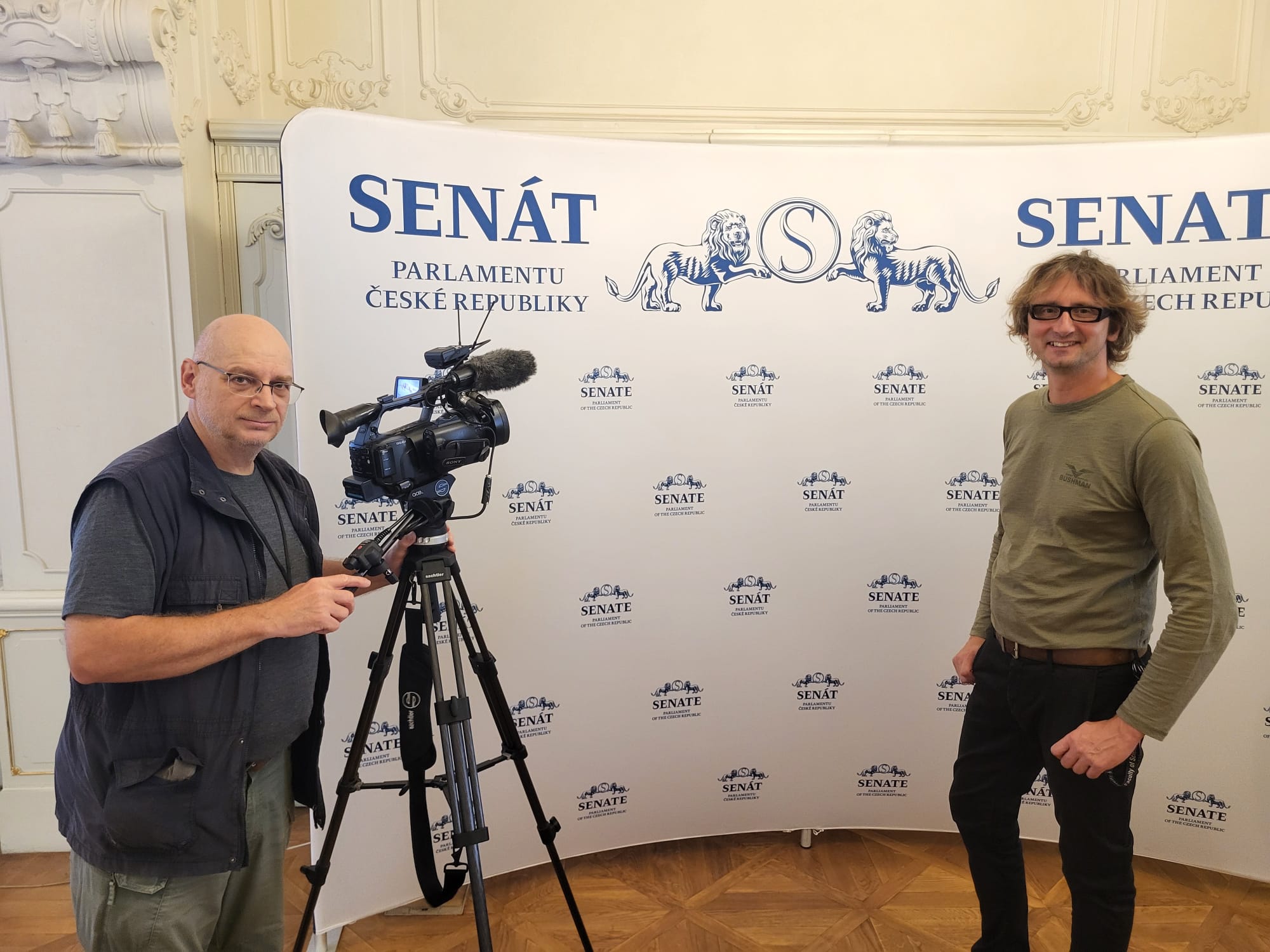 Natáčení Toulavé kamery v Senátu