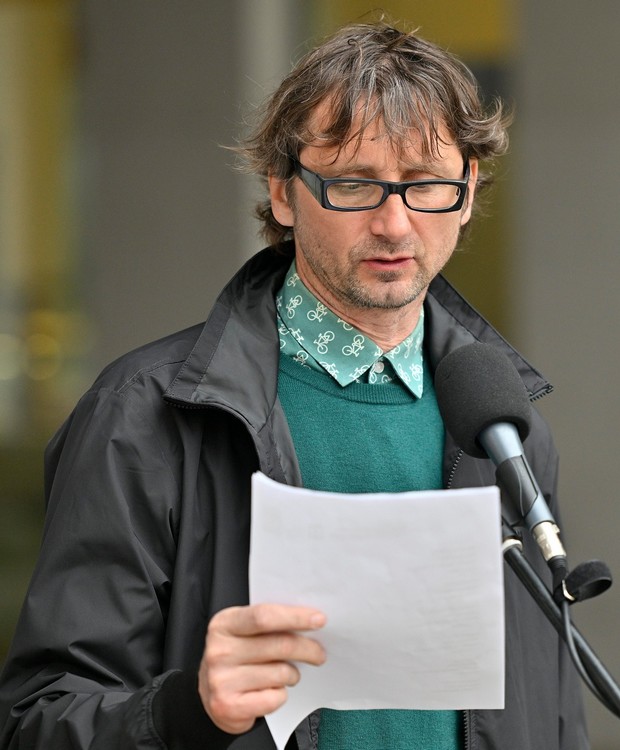 Martin Krsek čte jméno Anny Pick při Jom ha-šoa 2026 v Ústí nad Labem