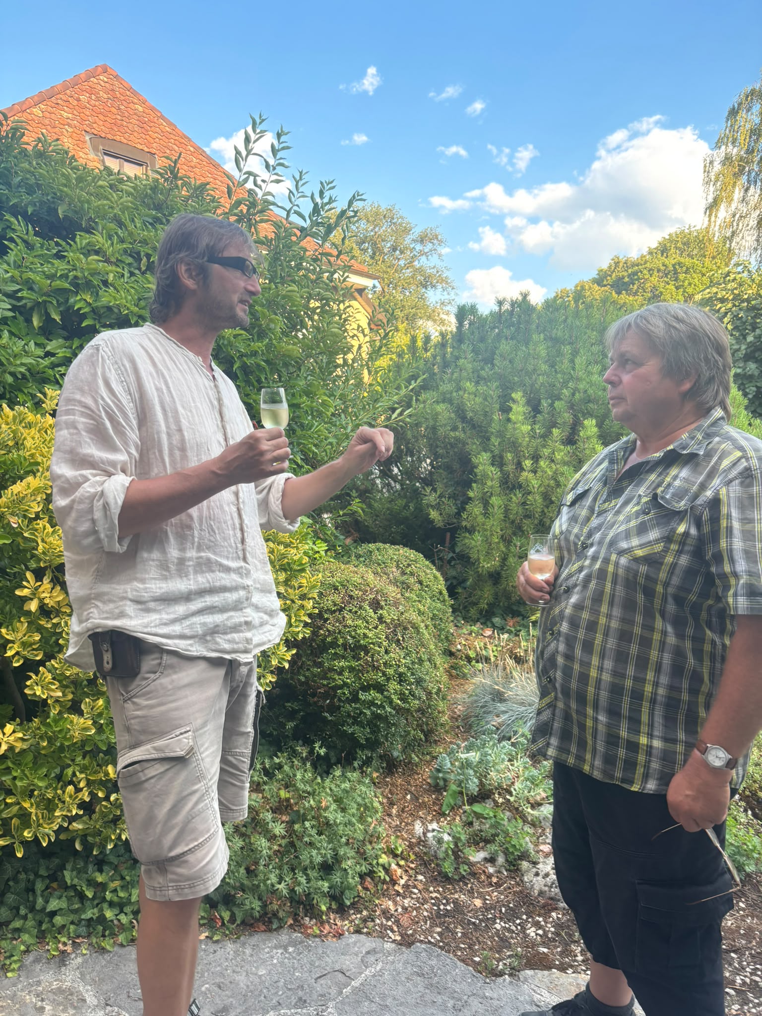 Martin Krsek s vinařem v Cortaillod
